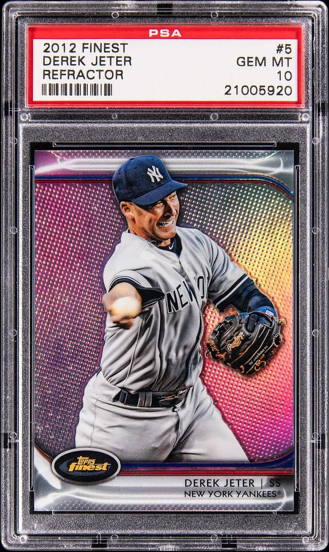 2012 Topps Finest Derek Jeter Refractor #5 card image