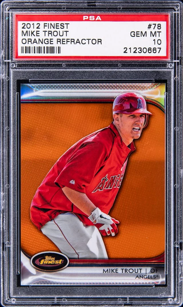 2012 Topps Finest Mike Trout Atomic Refractor #78 card image
