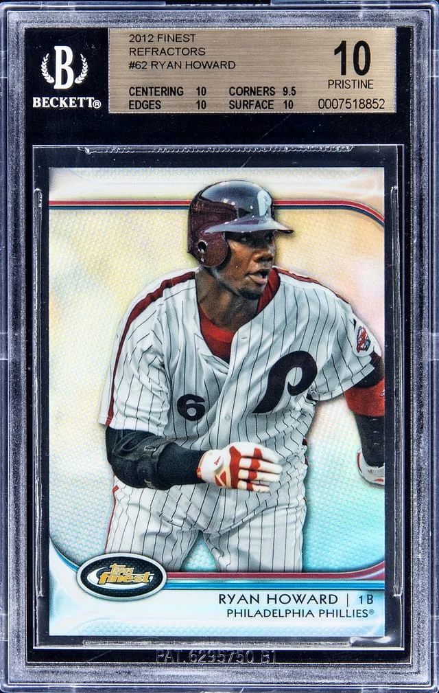 2012 Topps Finest Ryan Howard Refractor #62 card image