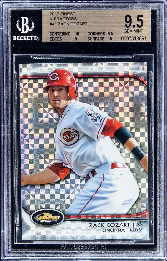 2012 Topps Finest Zack Cozart X-Fractors #41 card image