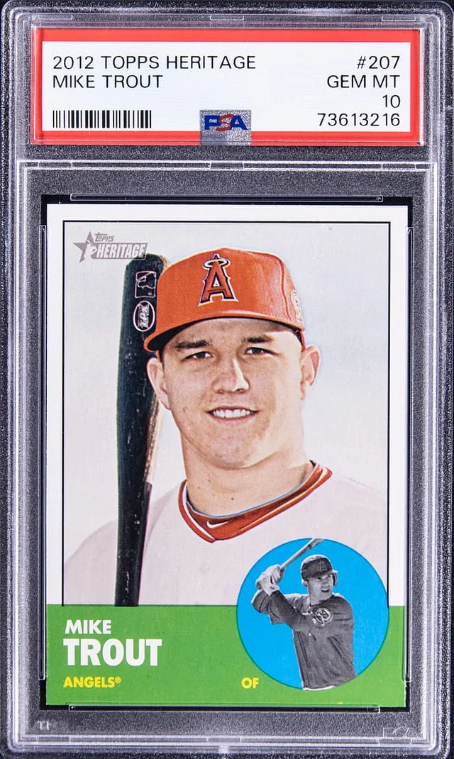 2012 Topps Heritage Mike Trout #207 card image