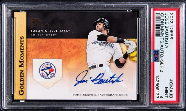 2012 Topps Jose Bautista Golden Moments Autographs Series 2 #GMA-JB card image