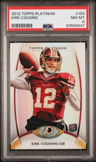 2012 Topps Kirk Cousins Platinum #104 card image