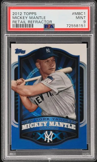 2012 Topps Mickey Mantle Retail Refractor #MBC-1 card image