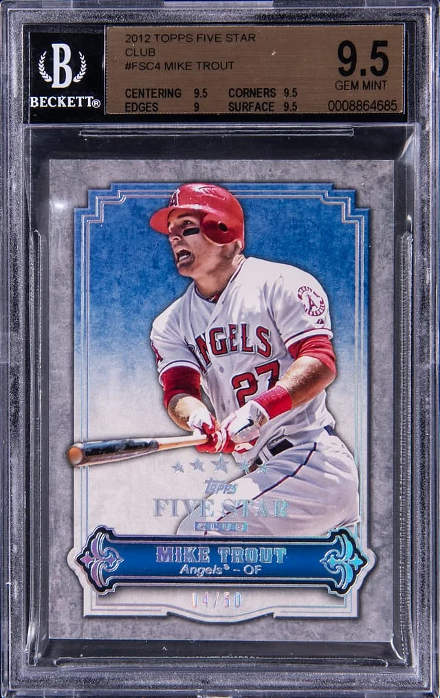 2012 Topps Mike Trout Five Star Club #FSC4 card image