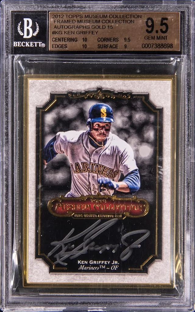 2012 Topps Museum Collection Ken Griffey Jr Framed Museum Collection Autographs Gold #MCA-KG card image