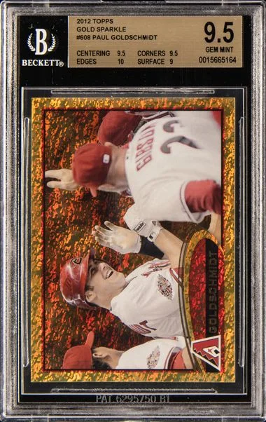 2012 Topps Paul Goldschmidt Gold Sparkle #608 card image