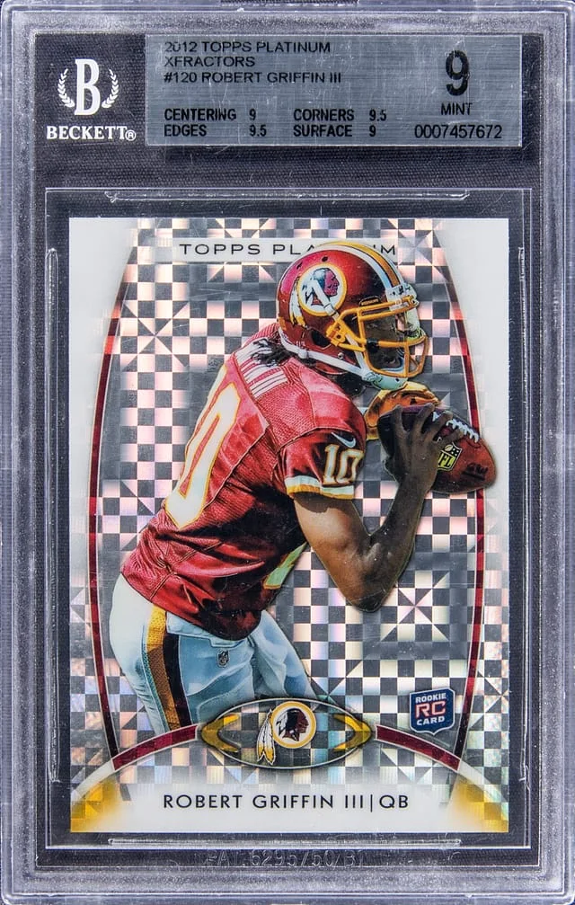 2012 Topps Robert Griffin III Platinum XFractor #120 card image