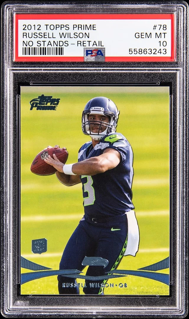 2012 Topps Russell Wilson, No Stands Prime Retail #78 card image