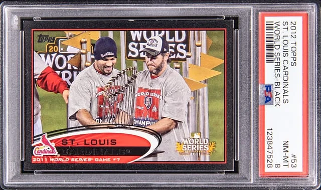 2012 Topps St. Louis Cardinals World Series Black #53 card image