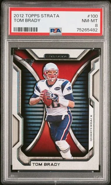 2012 Topps Tom Brady Strata #100 card image