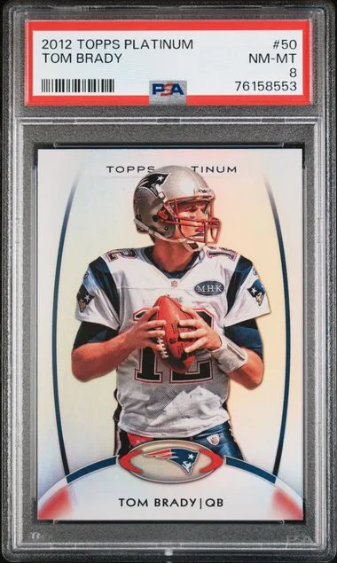 2012 Topps Tom Brady Platinum #50 card image