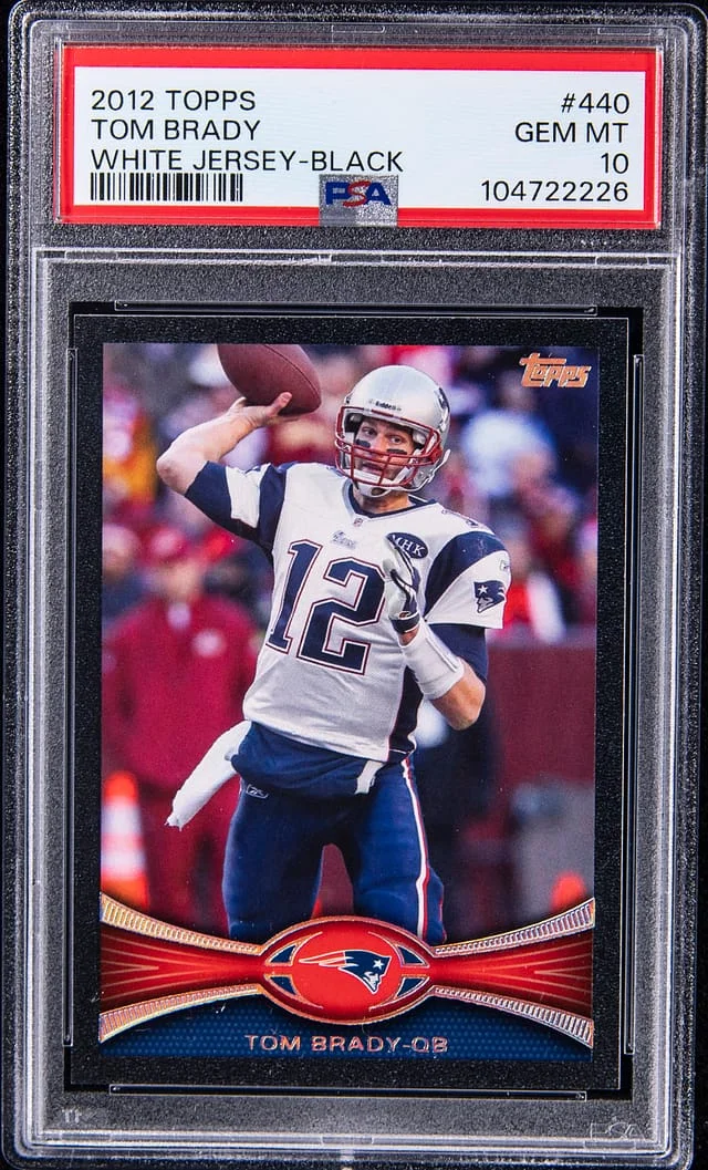 2012 Topps Tom Brady, White #440 card image