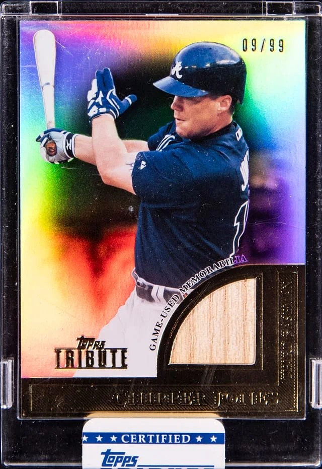 2012 Topps Tribute Chipper Jones Stars Relic #TSR-CJ card image