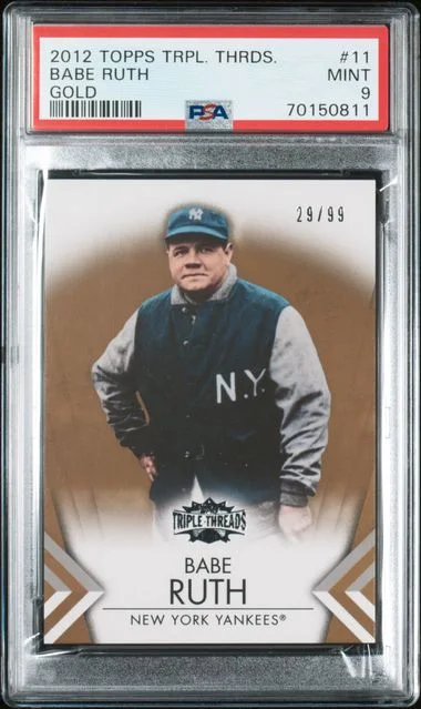 2012 Topps Triple Threads Babe Ruth Gold #11 card image