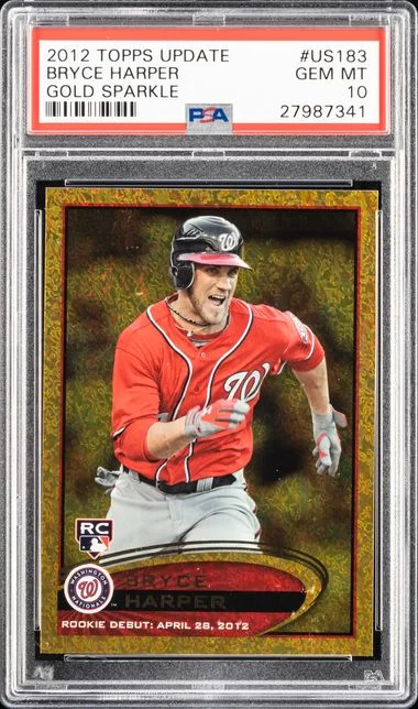 2012 Topps Update Bryce Harper Gold Sparkle #US183 card image