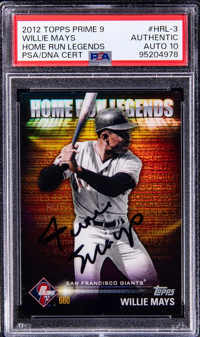 2012 Topps Willie Mays Prime 9 Home Run Legends #HRL-3 card image
