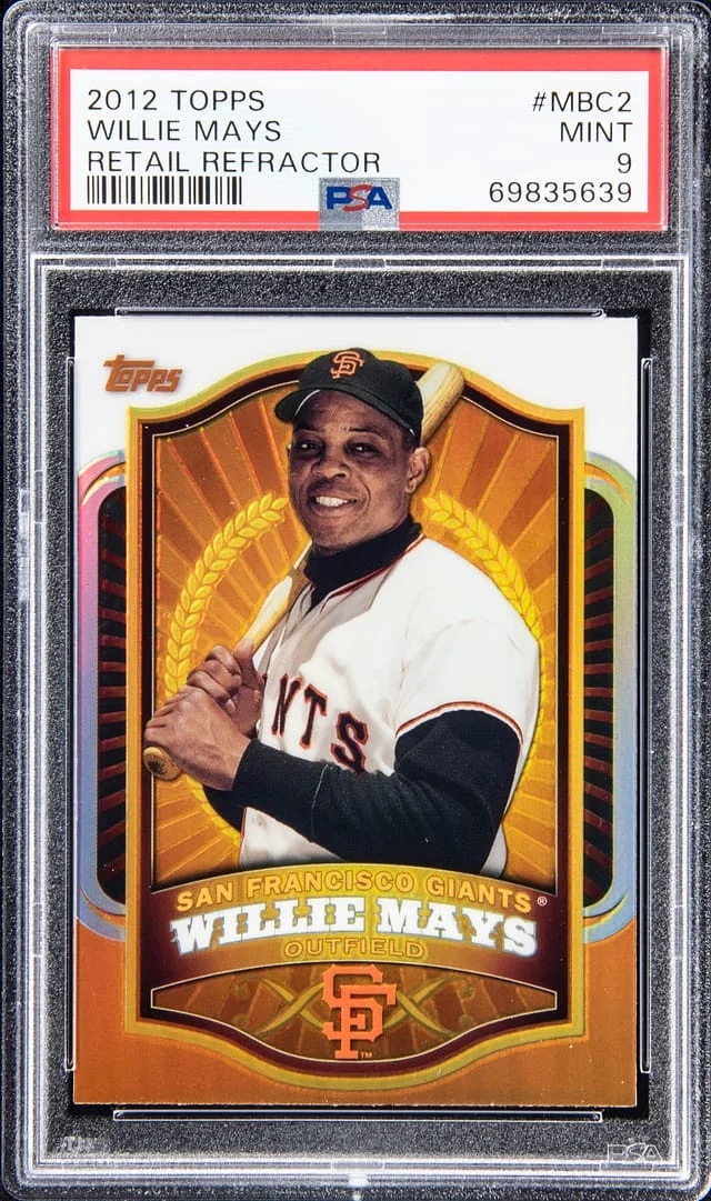 2012 Topps Willie Mays Retail Refractor #MBC2 card image