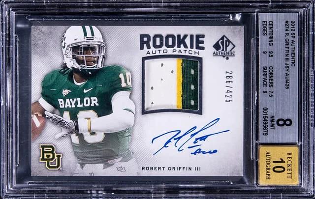 2012 UD SP Authentic Jersey Autographs Robert Griffin III #274 card image