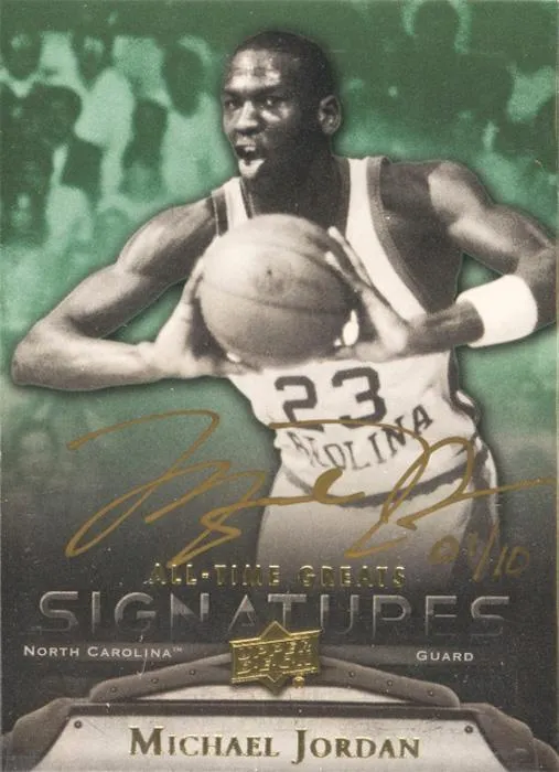 2012 Upper Deck All-Time Greats Michael Jordan Signatures #GA-MJ4 card image
