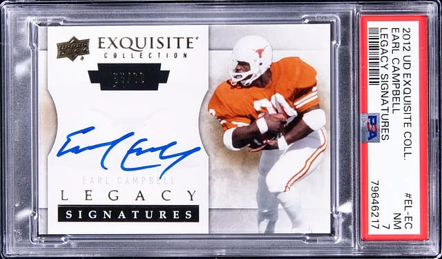 2012 Upper Deck Exquisite Collection Earl Campbell Legacy Signatures #EL-LC card image