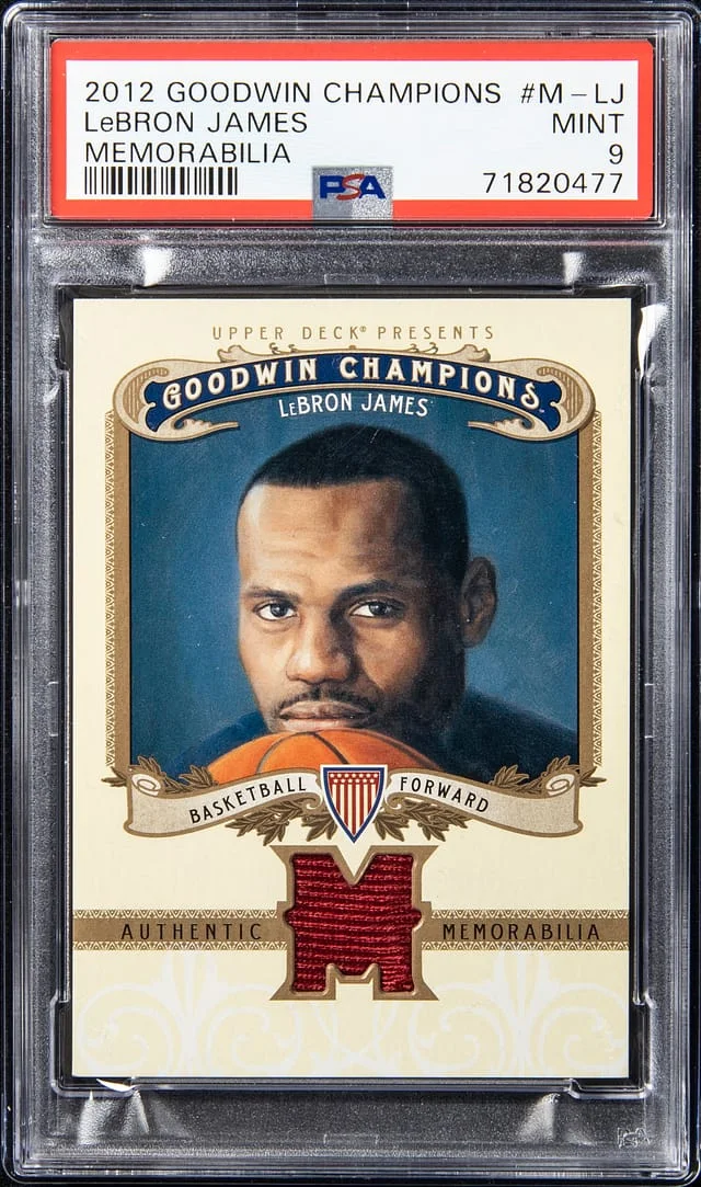 2012 Upper Deck Goodwin Champions LeBron James Memorabilia #M-LJ card image