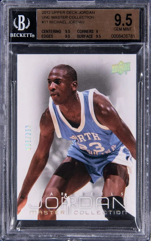 2012 Upper Deck Michael Jordan Jordan UNC Master Collection #11 card image