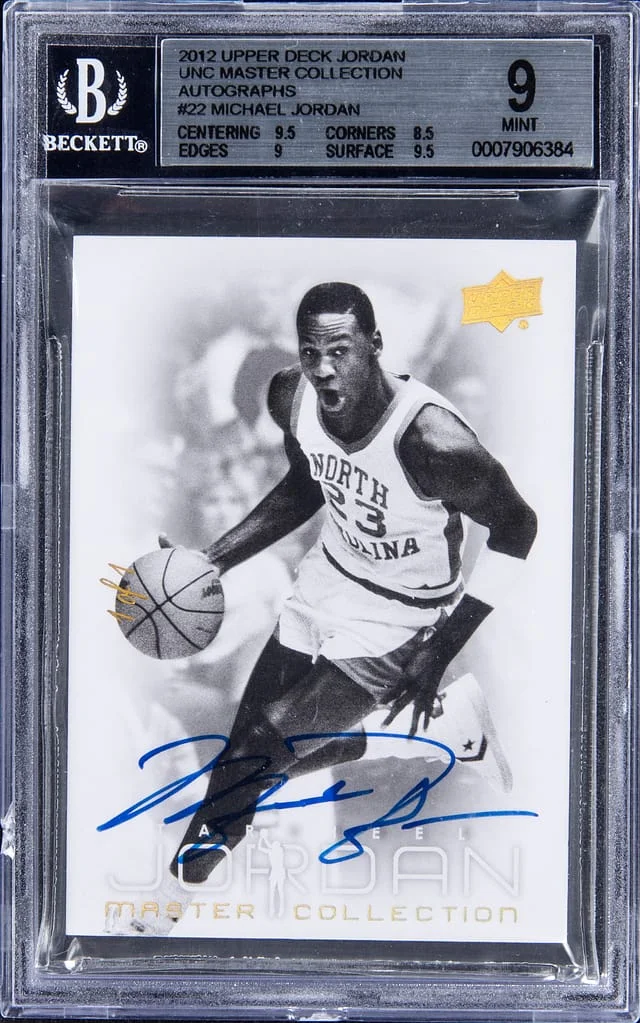 2012 Upper Deck Michael Jordan UNC Master Collection Autographs #22 card image