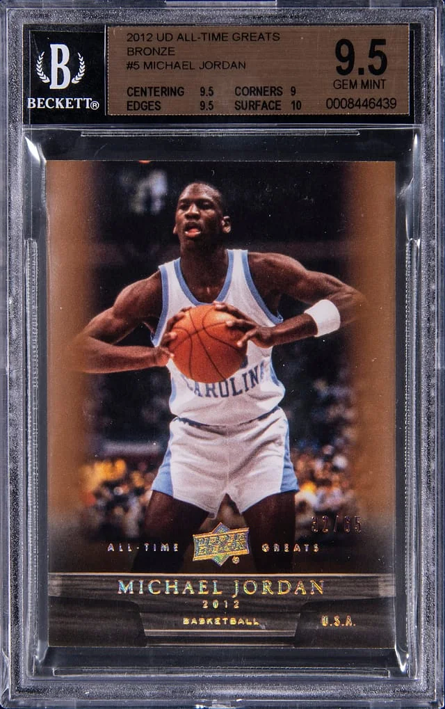 2012 Upper Deck Michael Jordan All-Time Greats Bronze #5 card image