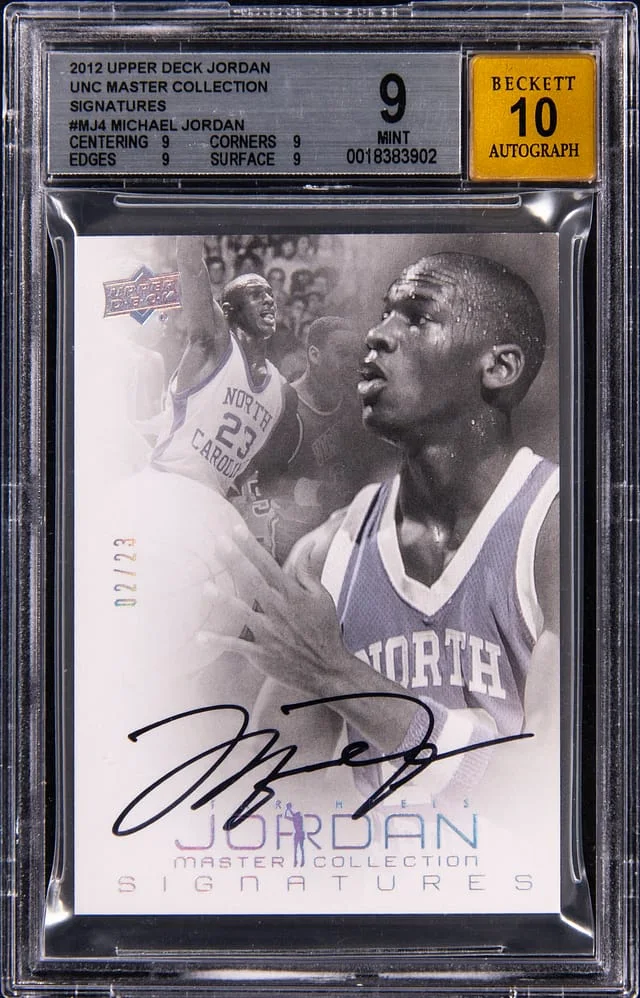 2012 Upper Deck Michael Jordan Jordan UNC Master Collection Signatures #MJ-4 card image