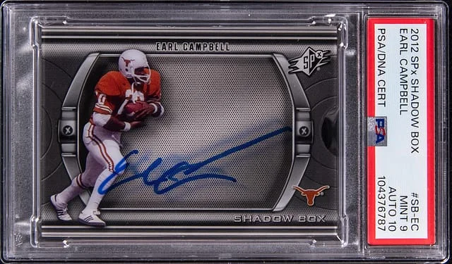 2012 Upper Deck SPx Earl Campbell Shadow Box #SB-EC card image