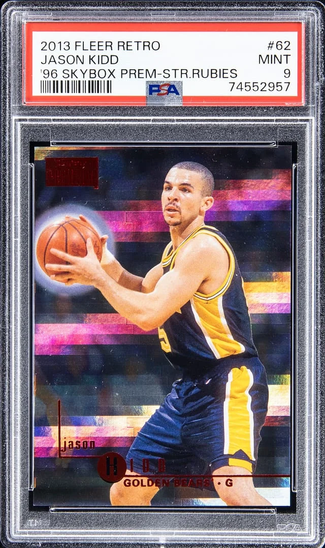 2013-14 Fleer Retro Jason Kidd 1996 SkyBox Premium Star Rubies #62 card image