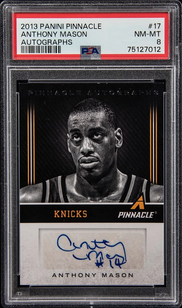 2013-14 Panini Anthony Mason Pinnacle Autographs #17 card image
