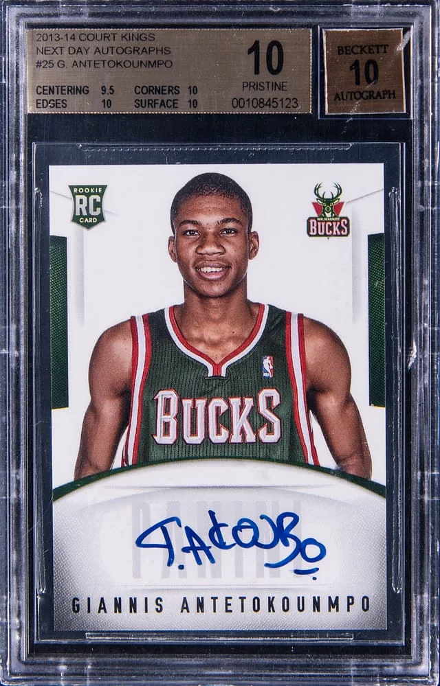 2013-14 Panini Court Kings Giannis Antetokounmpo Next Day Autograph #GA card image