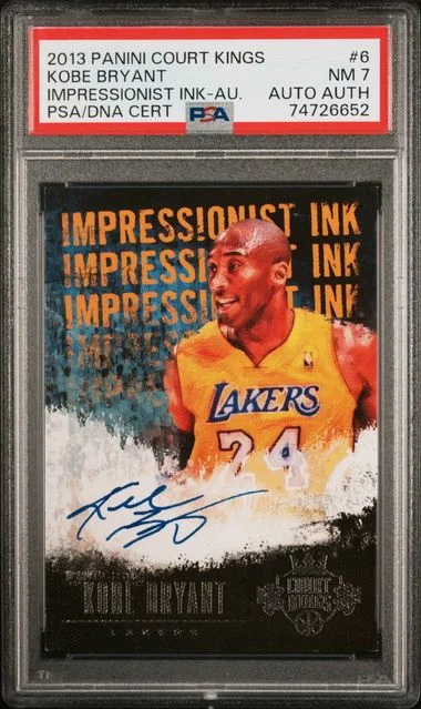 2013-14 Panini Court Kings Kobe Bryant Impressionist Ink Autograph #6 card image
