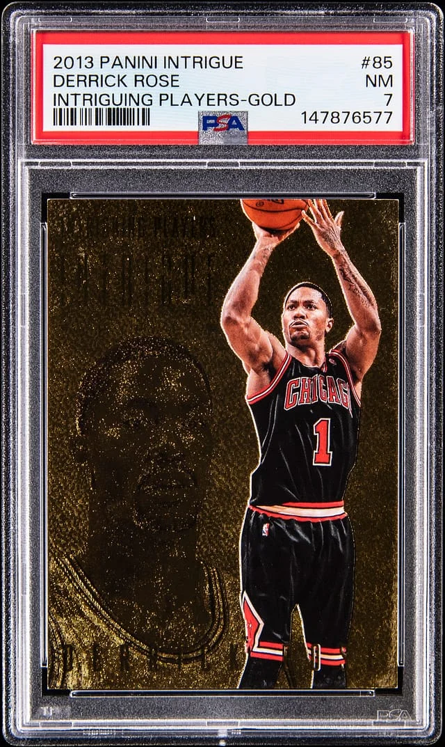 2013-14 Panini Derrick Rose Intrigue Intriguing Players Gold #85 card image