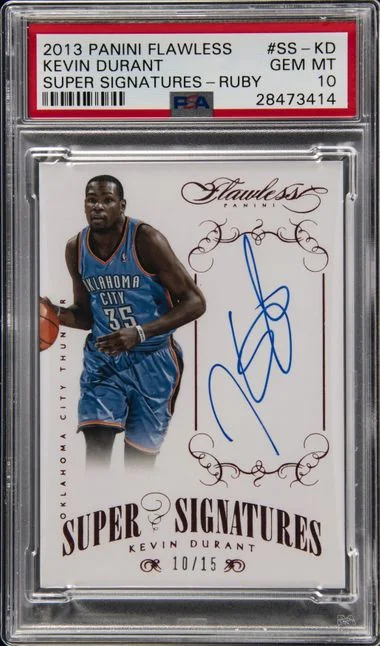 2013-14 Panini Flawless Kevin Durant Super Signatures Ruby #SS-KD card image