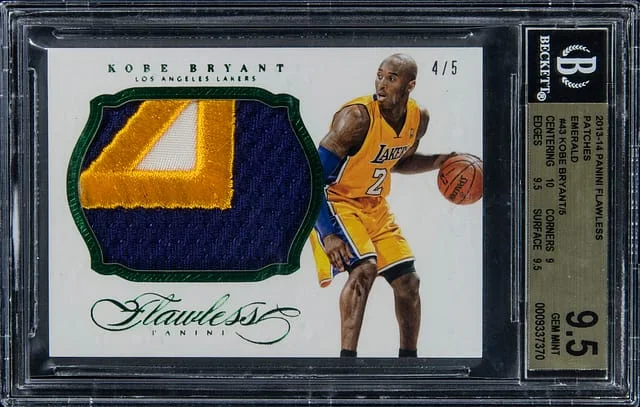 2013-14 Panini Flawless Kobe Bryant Patches Emerald #43 card image