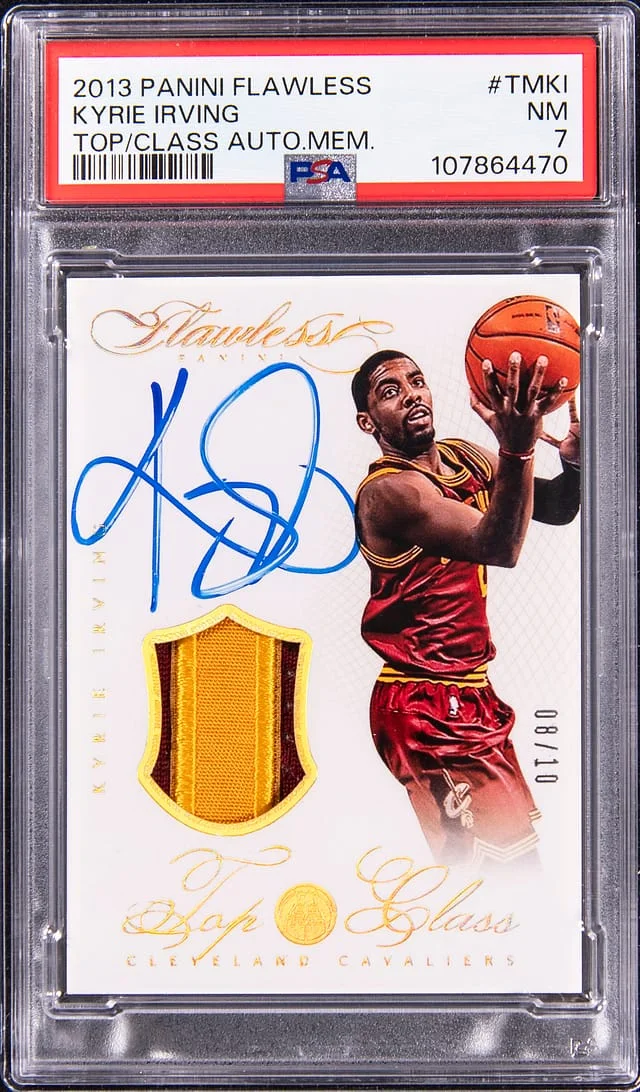 2013-14 Panini Flawless Kyrie Irving Top of The Class Autograph Memorabilia #TM-KI card image