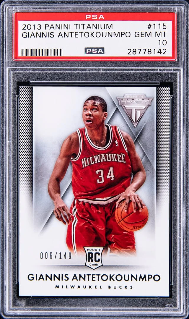 2013-14 Panini Giannis Antetokounmpo Titanium #115 card image