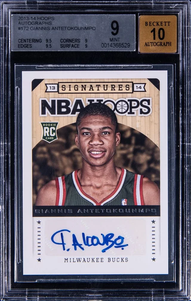 2013-14 Panini Giannis Antetokounmpo NBA Hoops Autographs #172 card image