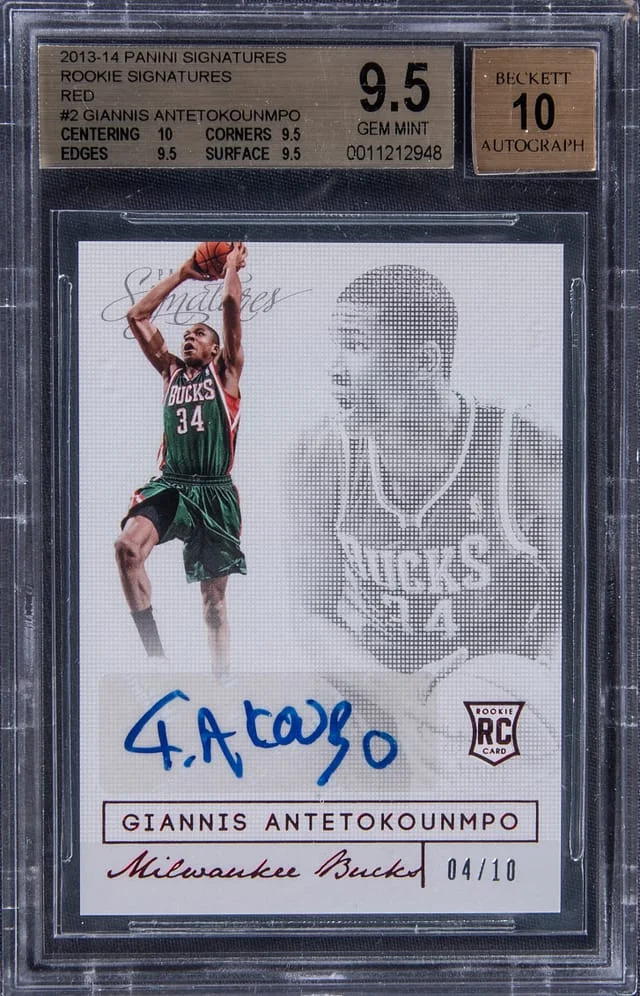2013-14 Panini Giannis Antetokounmpo Rated Signatures #2 card image