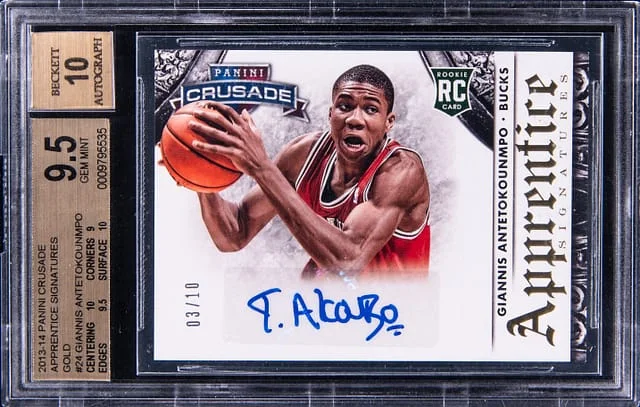 2013-14 Panini Giannis Antetokounmpo Crusade Apprentice Signatures #24 card image