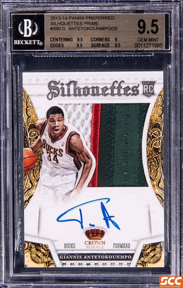 2013-14 Panini Giannis Antetokounmpo Preferred Silhouettes Prime #380 card image