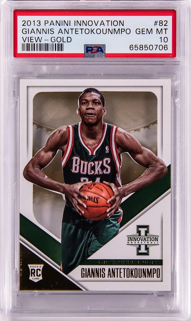 2013-14 Panini Giannis Antetokounmpo Innovation View Gold #82 card image