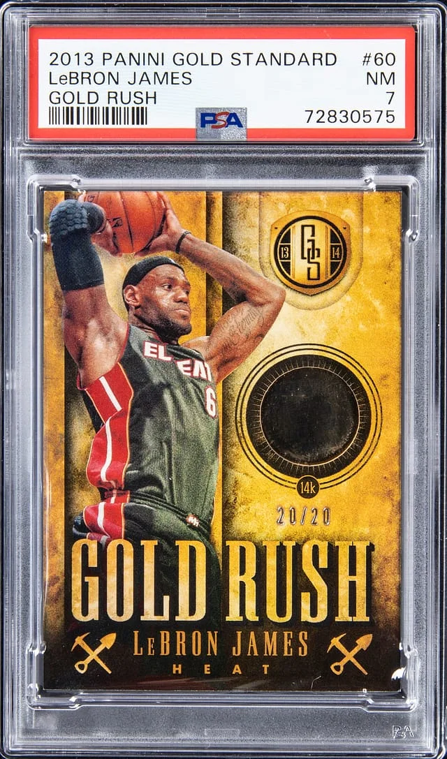 2013-14 Panini Gold Standard LeBron James Gold Rush #60 card image