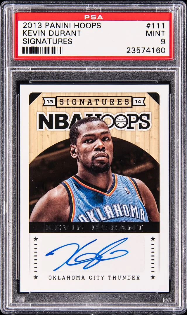 2013-14 Panini Hoops Kevin Durant Signatures #111 card image