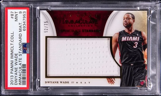 2013-14 Panini Immaculate Collection Dwyane Wade Standard Material #87 card image