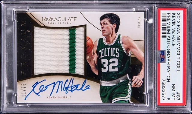 2013-14 Panini Immaculate Collection Kevin McHale Premium Autograph Patch #87 card image