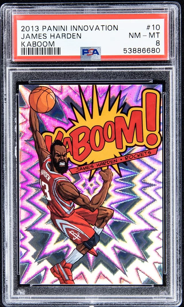 2013-14 Panini James Harden Innovation Kaboom #10 card image